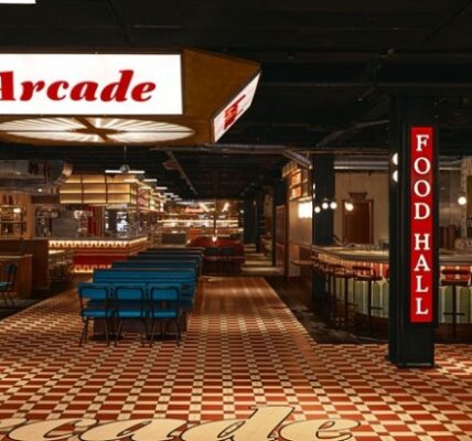 mid-century styled interior at Battersea Power Station