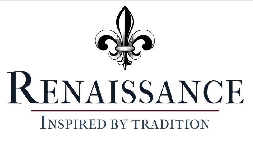A logo with a fleur-de-lis Description automatically generated