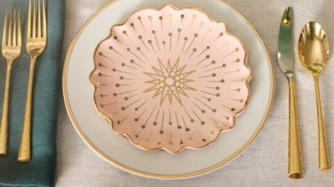 art deco anthropologie plate from Catherine Martin