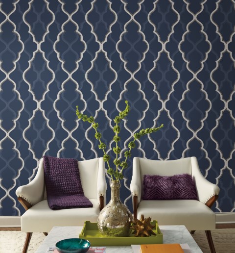 Candice Olson Modern Artisan wallpaper in a room