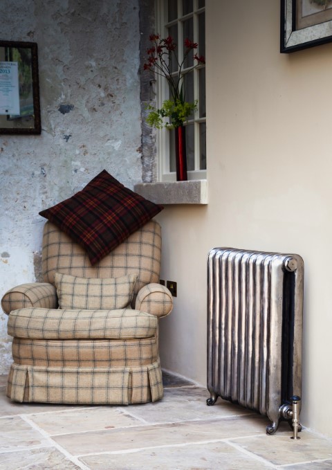 cosy looking sitting room with radiator and chair