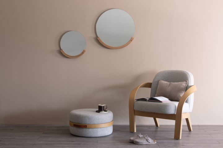 Tom Faffield Mirrors in a living room setting