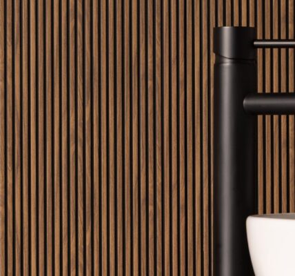 Microslat wall panels adds visual interest and warmth to the space.